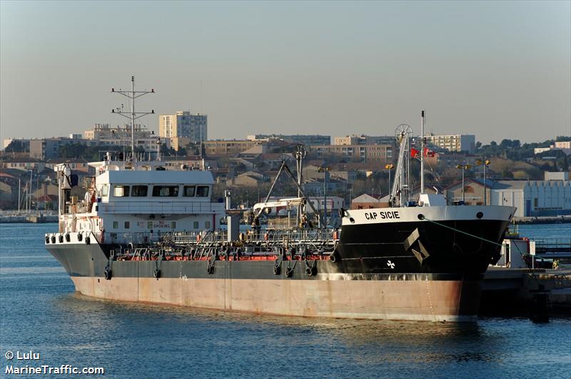 cap sicie (Oil Products Tanker) - IMO 9319973, MMSI 228229600, Call Sign FMGK under the flag of France