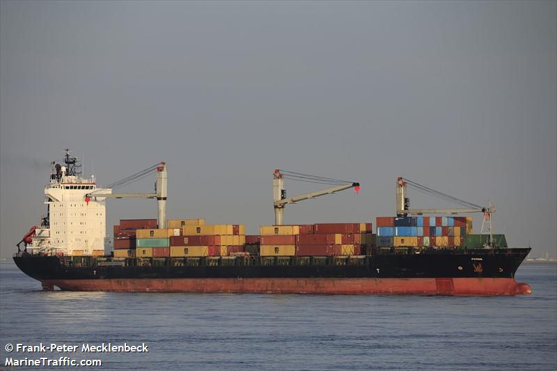 fiona (Container Ship) - IMO 9149885, MMSI 236111906, Call Sign ZDNF3 under the flag of Gibraltar