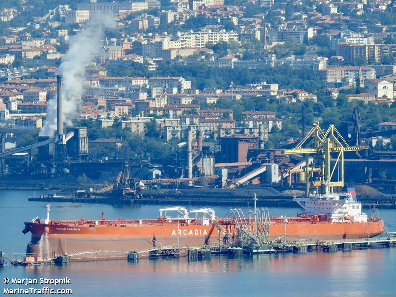 aegean marathon (Crude Oil Tanker) - IMO 9745225, MMSI 241444000, Call Sign SVCJ7 under the flag of Greece
