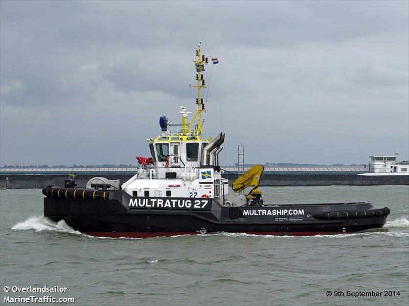 multratug 27 (Tug) - IMO 9667875, MMSI 244660818, Call Sign PCWB under the flag of Netherlands