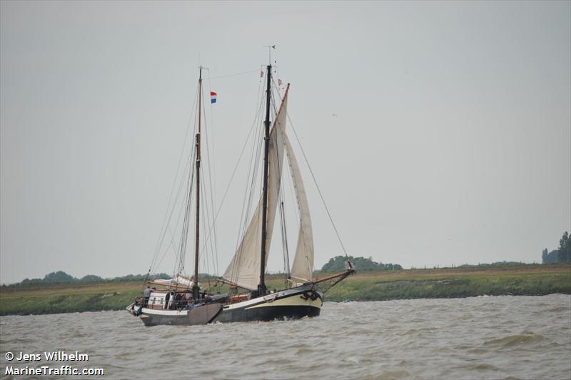 anna trijntje (Sailing vessel) - IMO , MMSI 244670058, Call Sign PC2722 under the flag of Netherlands