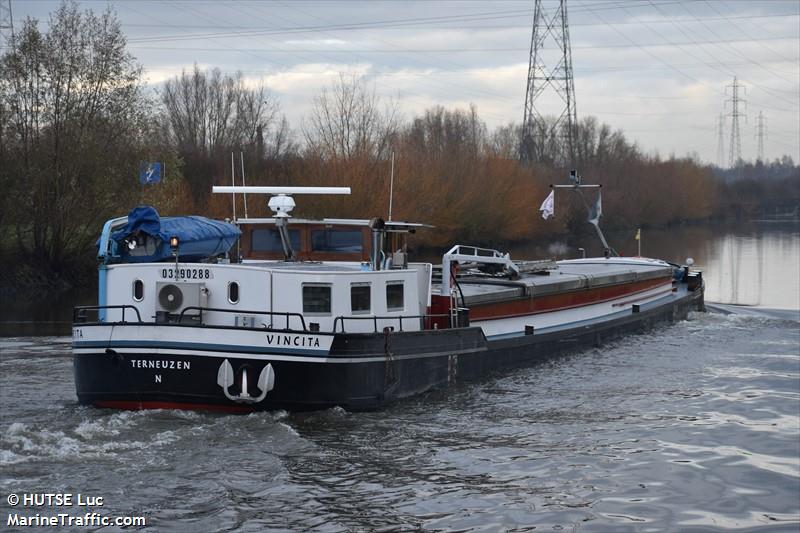 vincita (Cargo ship) - IMO , MMSI 244670946, Call Sign PF2969 under the flag of Netherlands