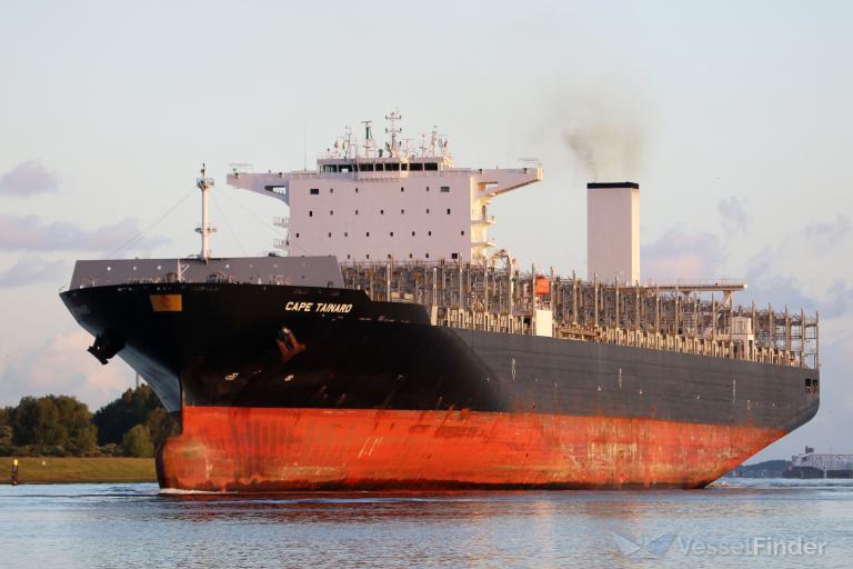 cape tainaro (Container Ship) - IMO 9706205, MMSI 249982000, Call Sign 9HA4463 under the flag of Malta