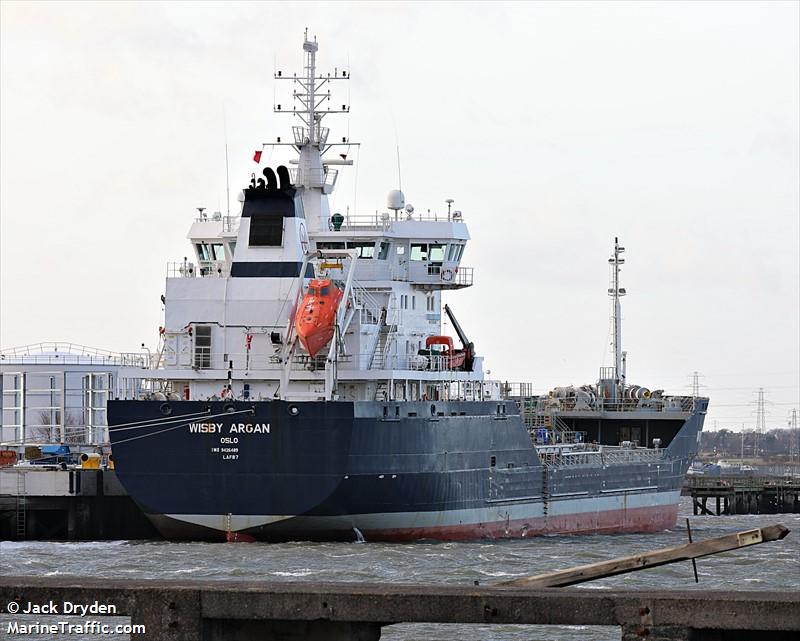 wisby argan (Chemical/Oil Products Tanker) - IMO 9426489, MMSI 259746000, Call Sign LAFB7 under the flag of Norway