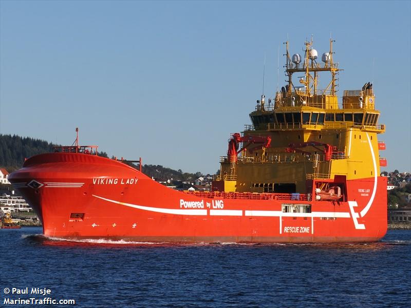 viking lady (Offshore Tug/Supply Ship) - IMO 9409675, MMSI 259968000, Call Sign LAWZ under the flag of Norway