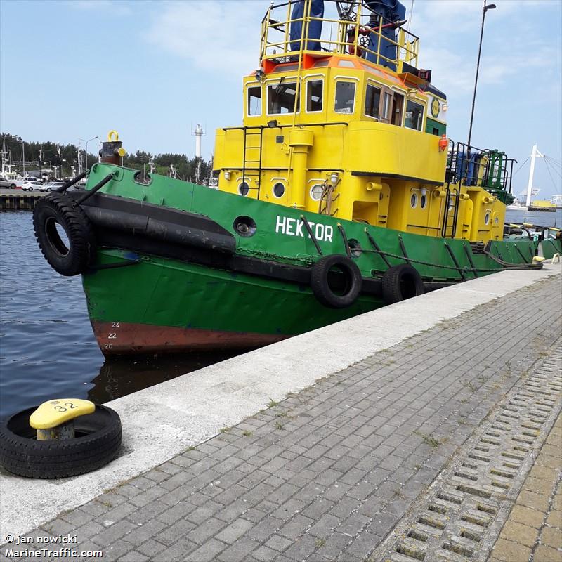 hektor (Tug) - IMO 8222355, MMSI 261498000, Call Sign SQMH under the flag of Poland