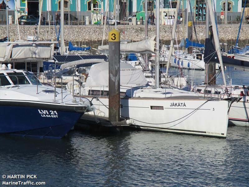 jakata (Sailing vessel) - IMO , MMSI 263959024 under the flag of Portugal