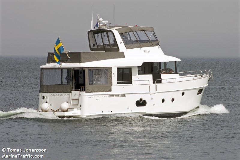 ida af alno (Pleasure craft) - IMO , MMSI 265724350, Call Sign SMRO under the flag of Sweden