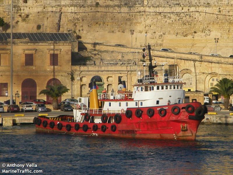 mtug ocean ergun (Tug) - IMO 7222102, MMSI 271001277, Call Sign TCBD9 under the flag of Turkey