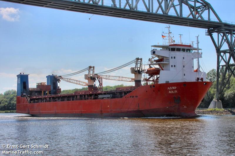 adler (Ro-Ro Cargo Ship) - IMO 9179854, MMSI 273414440, Call Sign UGPS under the flag of Russia