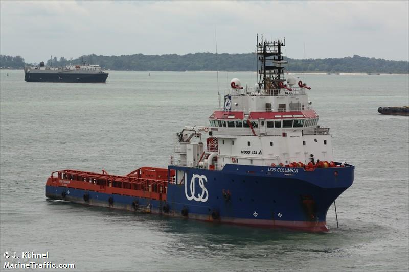 gh columbia (Offshore Tug/Supply Ship) - IMO 9417426, MMSI 305488000, Call Sign V2EN6 under the flag of Antigua & Barbuda