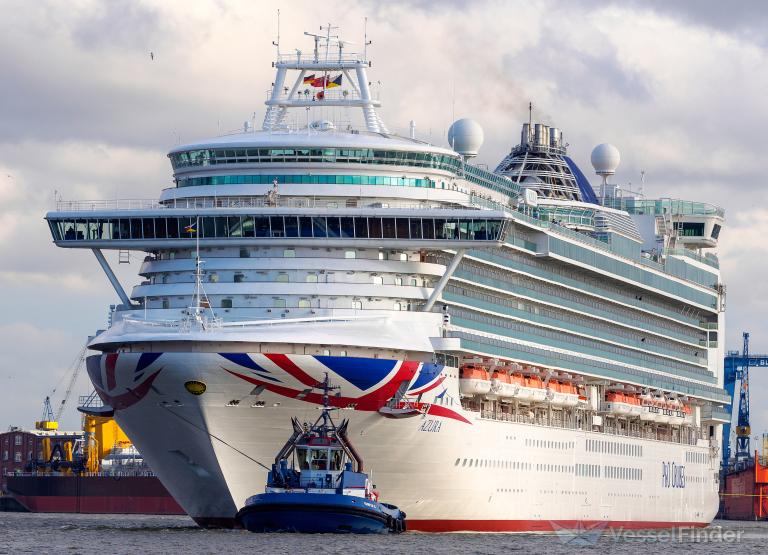 azura (Passenger (Cruise) Ship) - IMO 9424883, MMSI 310610000, Call Sign ZCEE2 under the flag of Bermuda