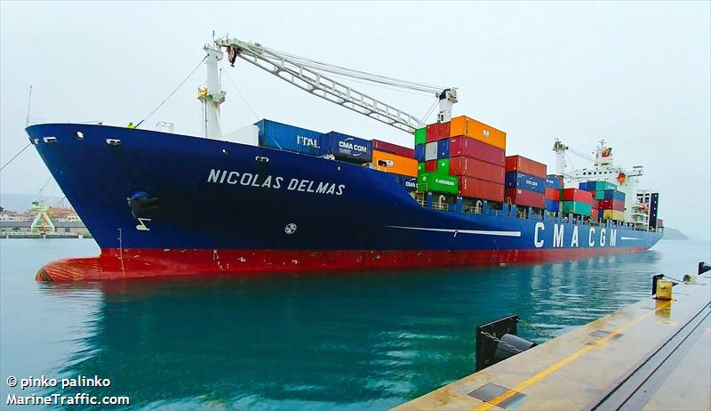 nicolas delmas (Container Ship) - IMO 9220861, MMSI 311326000, Call Sign C6SF5 under the flag of Bahamas