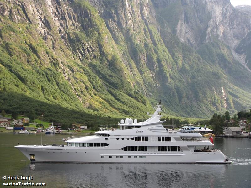 samar (Yacht) - IMO 1008190, MMSI 319771000, Call Sign ZCPC8 under the flag of Cayman Islands