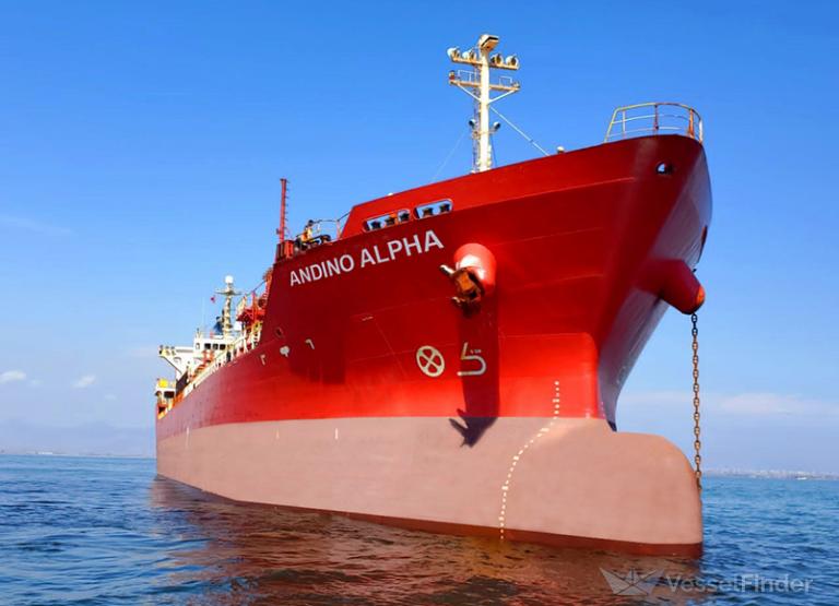 andino alpha (Chemical/Oil Products Tanker) - IMO 9254202, MMSI 354556000, Call Sign 3FMW6 under the flag of Panama