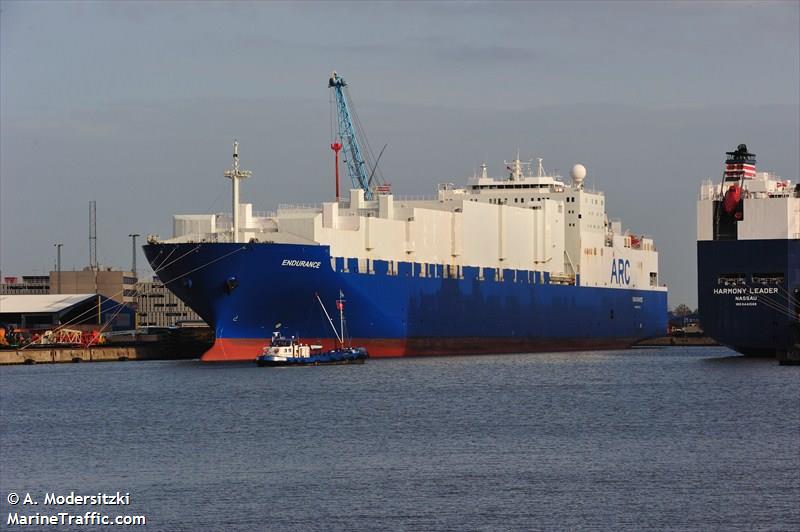 endurance (Vehicles Carrier) - IMO 9121273, MMSI 366479000, Call Sign WDE9586 under the flag of United States (USA)