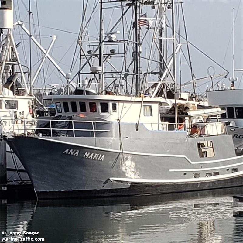 ana maria (Fishing vessel) - IMO , MMSI 367360560, Call Sign WDE4989 under the flag of United States (USA)