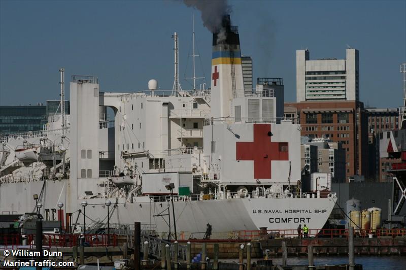 usns comfort (Hospital Vessel) - IMO 7390478, MMSI 368817000, Call Sign NCOM under the flag of United States (USA)