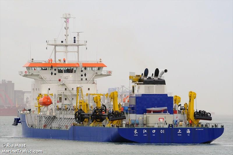 chang jiang kou 01 (Hopper Dredger) - IMO 9564281, MMSI 412379280, Call Sign BSIK under the flag of China