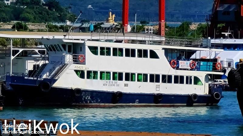 new legend 388 (Passenger ship) - IMO , MMSI 477996536, Call Sign VRS5835 under the flag of Hong Kong