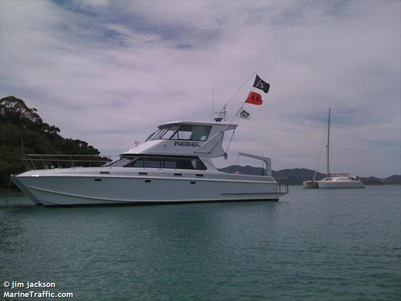 rebel (Pleasure craft) - IMO , MMSI 512006414, Call Sign ZMR3865 under the flag of New Zealand