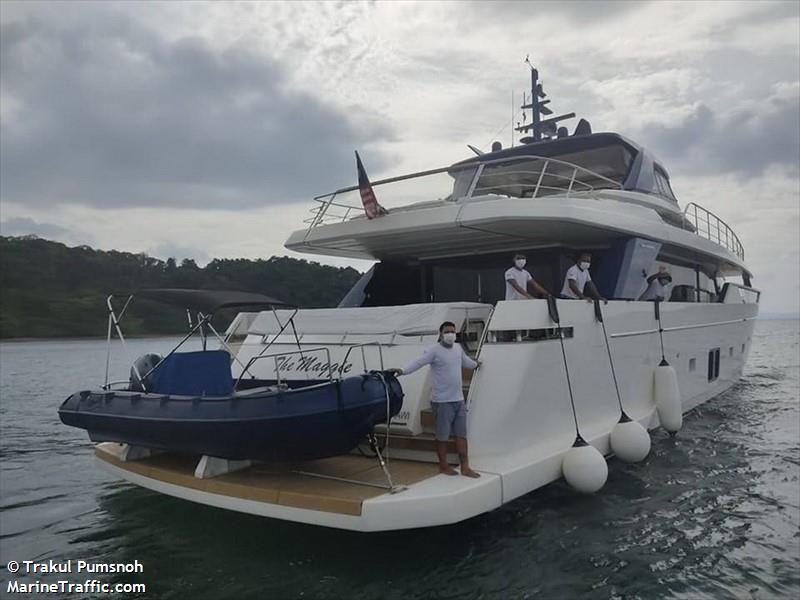 the maggie (Pleasure craft) - IMO , MMSI 533130968 under the flag of Malaysia