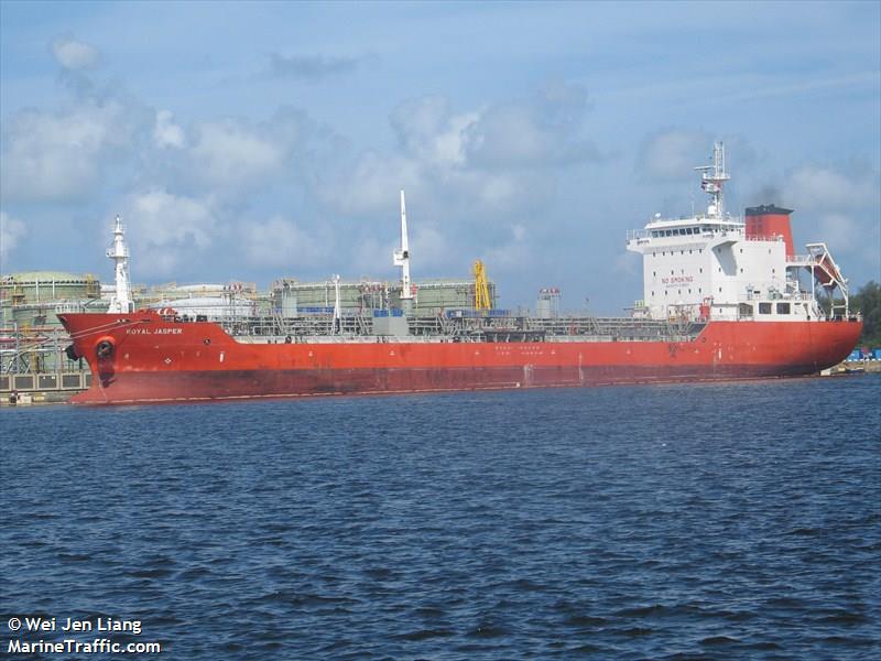 royal jasper (Chemical/Oil Products Tanker) - IMO 9381328, MMSI 538003273, Call Sign V7PR5 under the flag of Marshall Islands