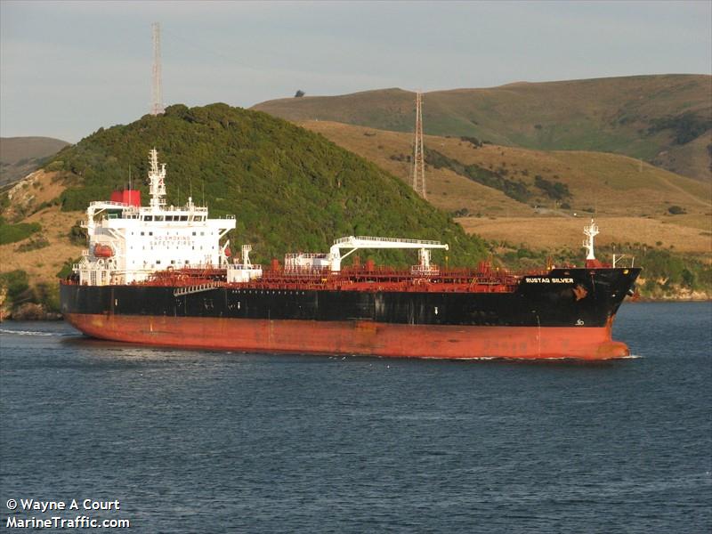 rustaq silver (Chemical/Oil Products Tanker) - IMO 9718753, MMSI 538006499, Call Sign V7NS9 under the flag of Marshall Islands