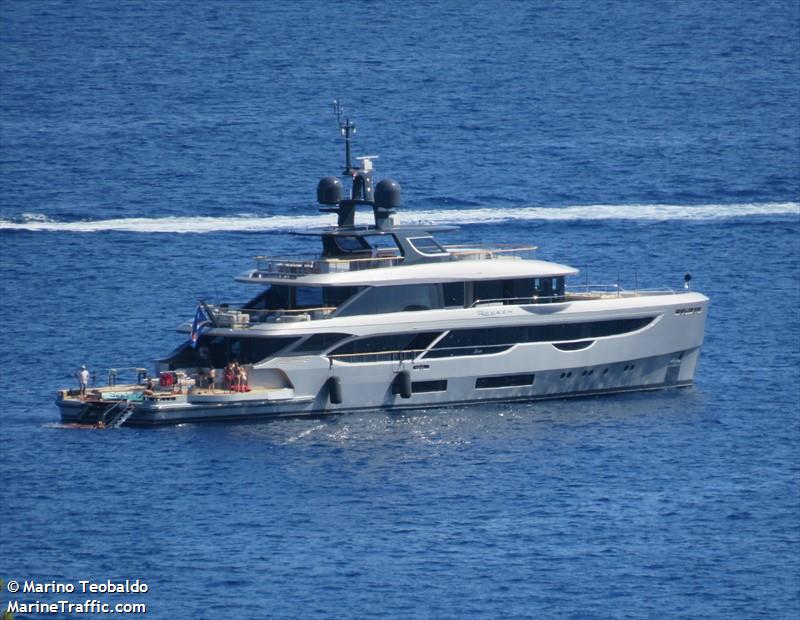 rebeca (Yacht) - IMO 9913042, MMSI 538071507, Call Sign V7A4189 under the flag of Marshall Islands