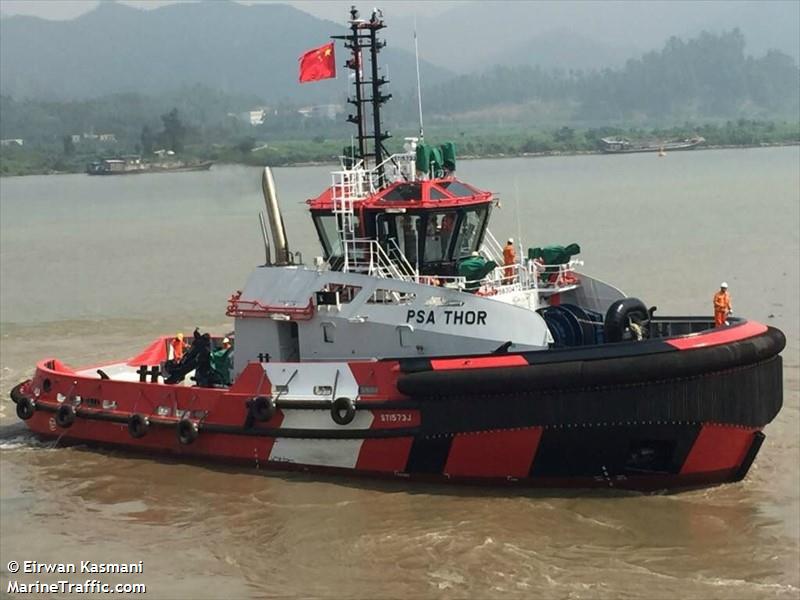 psa thor cs03 (Tug) - IMO 9830472, MMSI 563060200, Call Sign 9V5832 under the flag of Singapore