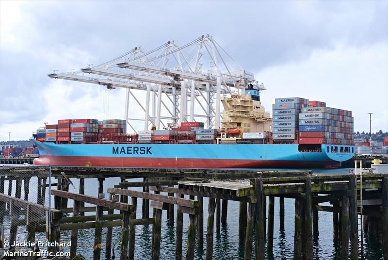 maersk copenhagen (Container Ship) - IMO 9525405, MMSI 566493000, Call Sign S6NY3 under the flag of Singapore