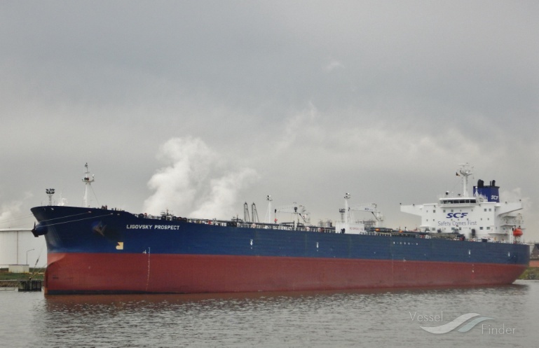ligovsky prospect (Crude Oil Tanker) - IMO 9256066, MMSI 636011641, Call Sign A8AP5 under the flag of Liberia