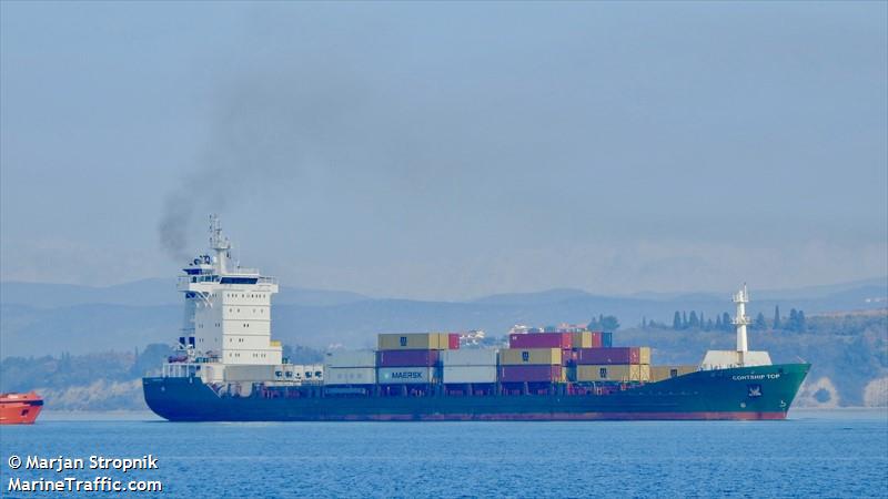 contship top (Container Ship) - IMO 9395616, MMSI 636018000, Call Sign D5NS6 under the flag of Liberia