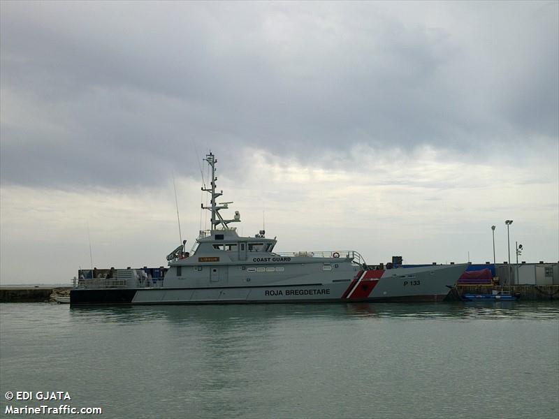 als lissus p-133 (Patrol Vessel) - IMO 9663415, MMSI 201100125, Call Sign ZADU3 under the flag of Albania