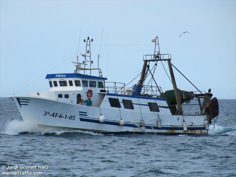 troia (Fishing vessel) - IMO , MMSI 224167520, Call Sign EA5738 under the flag of Spain