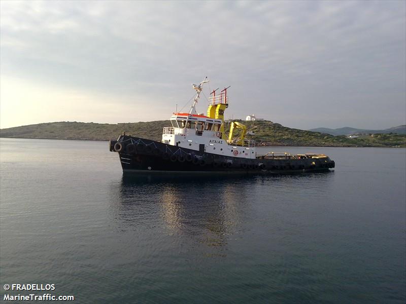 aegeas tug (Tug) - IMO 5360625, MMSI 237048700, Call Sign SV5002 under the flag of Greece