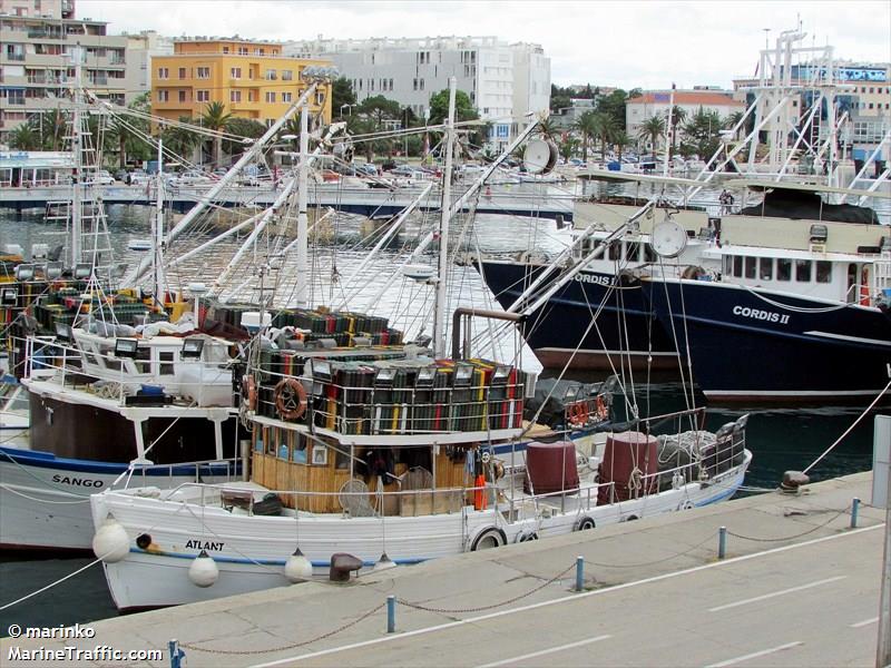 atlant (Fishing vessel) - IMO , MMSI 238204140, Call Sign 9AA7700 under the flag of Croatia
