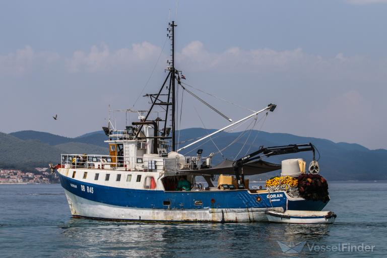 goran (Fishing Vessel) - IMO 8215120, MMSI 238654710, Call Sign 9A8810 under the flag of Croatia