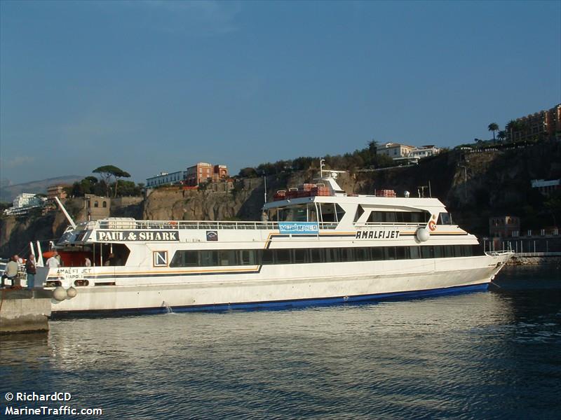amalfi jet (Passenger Ship) - IMO 9020364, MMSI 247048800, Call Sign IPQA under the flag of Italy