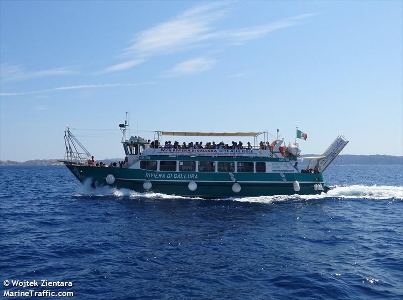 riviera di gallura (Passenger ship) - IMO , MMSI 247066700, Call Sign ISWU under the flag of Italy