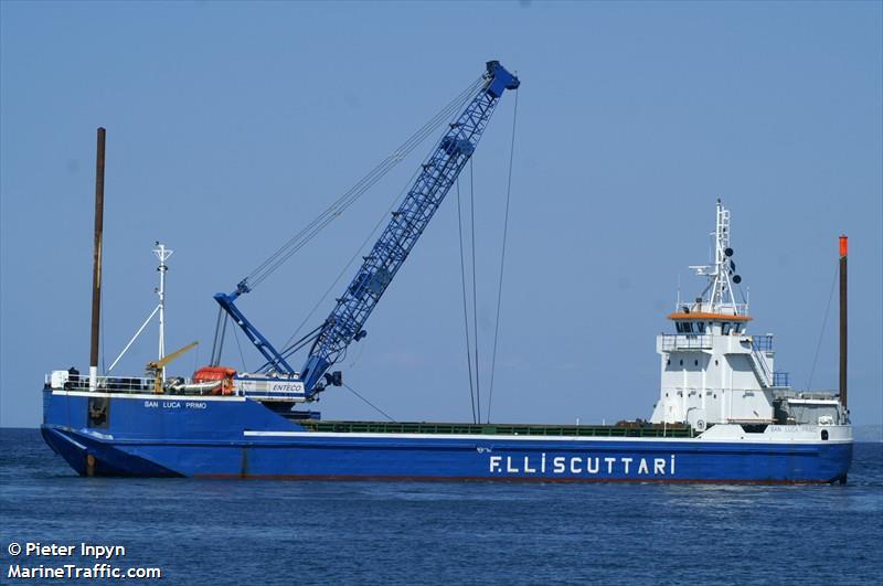 san luca primo (Motor Hopper) - IMO 7647546, MMSI 247153900, Call Sign IOZQ under the flag of Italy