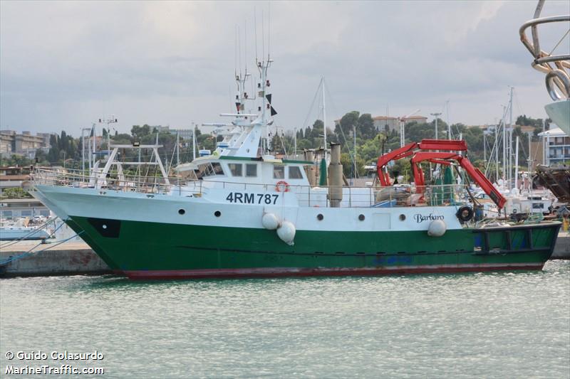 barbaro (Fishing vessel) - IMO , MMSI 247232010, Call Sign IJCB2 under the flag of Italy