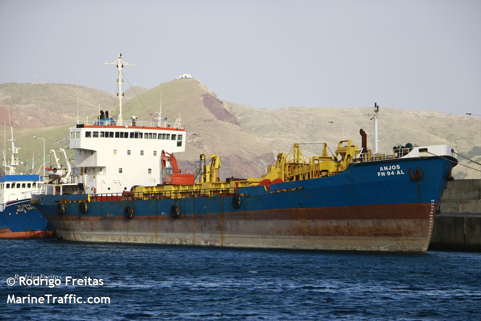 anjos (Hopper Dredger) - IMO 7042241, MMSI 255670240, Call Sign CSXJ7 under the flag of Madeira