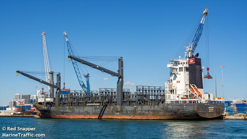juliana (Container Ship) - IMO 9477294, MMSI 255710000, Call Sign CQGI under the flag of Madeira