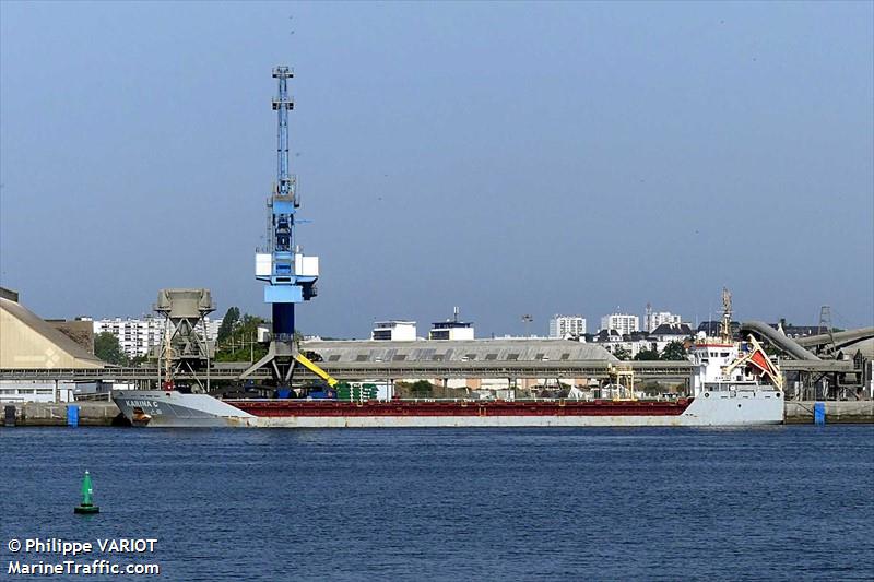 karina c (General Cargo Ship) - IMO 9558000, MMSI 255806311, Call Sign CQAY5 under the flag of Madeira