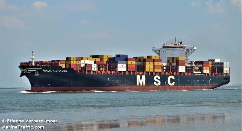 msc letizia (Container Ship) - IMO 9702065, MMSI 255806490, Call Sign CQEU7 under the flag of Madeira