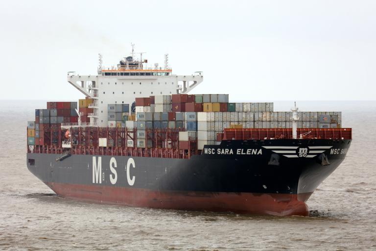 msc sara elena (Container Ship) - IMO 9702261, MMSI 255806499, Call Sign CQEV8 under the flag of Madeira