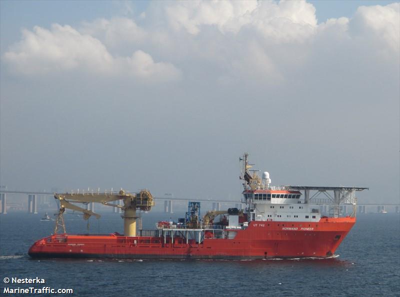 normand pioneer (Offshore Tug/Supply Ship) - IMO 9179751, MMSI 257039230, Call Sign LAYF7 under the flag of Norway