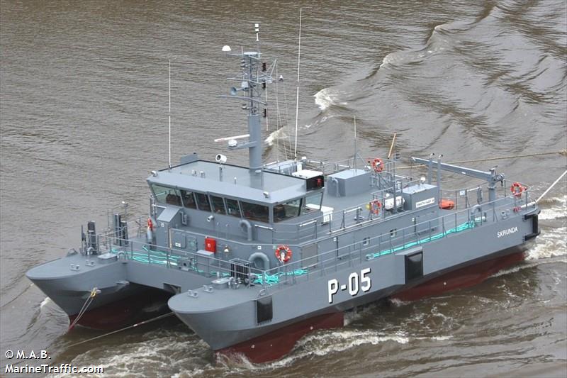 lv warship p-05 (Military ops) - IMO , MMSI 275404000, Call Sign YLNZ under the flag of Latvia