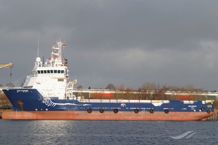 ooc cougar (Offshore Tug/Supply Ship) - IMO 9395410, MMSI 304545000, Call Sign V2GZ8 under the flag of Antigua & Barbuda